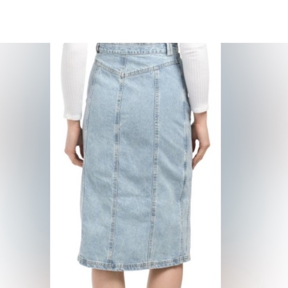 Hunter & Brown Denim Button-Front Women's Skirt - Picture 3 of 6